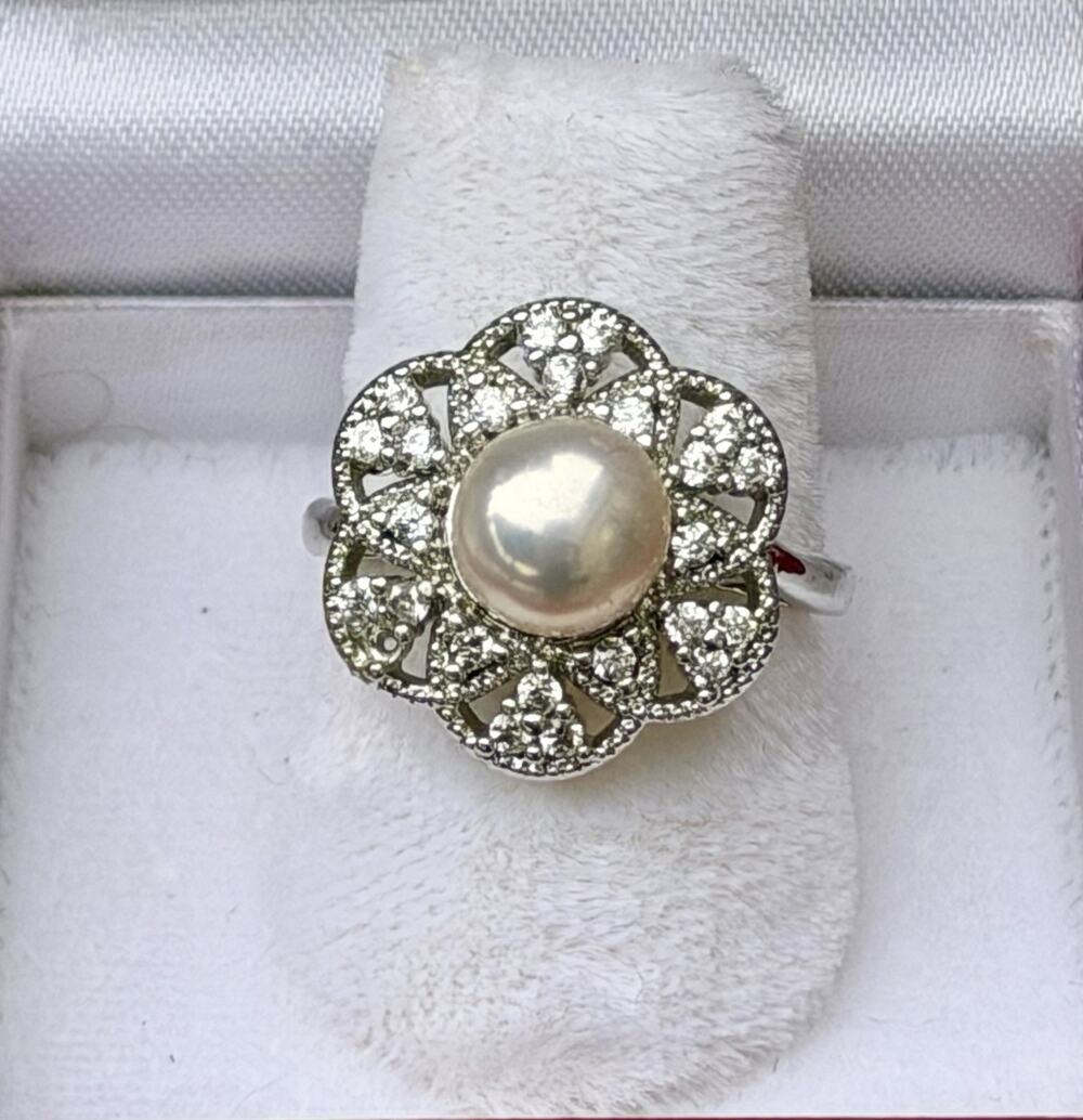 Genuine 7.5mm Fresh Water Pearl Mirror Luster AAAA+ S925 Adjustable Size 6-8